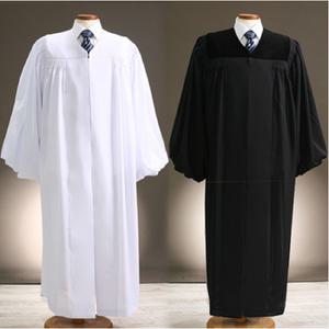 장로가운_프리미엄원단 wool 100% 화이트_제일모직 / 블랙_일반모직