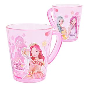 시크릿쥬쥬 요술봉 하트 손잡이 컵 물컵 플라스틱 양치컵 유아식기