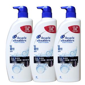 헤드앤숄더 딥클린샴푸850mlx3개