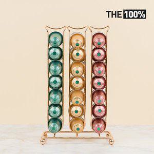 네스프레소 호환용 캡슐 보관함 3열 베이직 타워 42구 골드 홀더 거치대 디스펜서