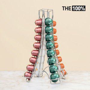 네스프레소 호환용 캡슐 보관함 피라미드형 타워 32구 홀더 거치대 디스펜서