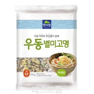 면사랑 우동별미고명 야채맛 250g