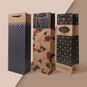 리드홈 구김없는 튼튼한 크라프트 와인 쇼핑백 1매 주류 양주 담금주 답례품 선물포장 종이백 종이가방