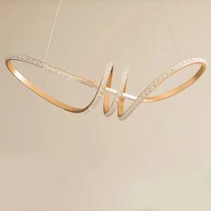 LED팬던트 뫼비우스700 크리스탈 오스람칩 국산 식탁등 인테리어 카페조명