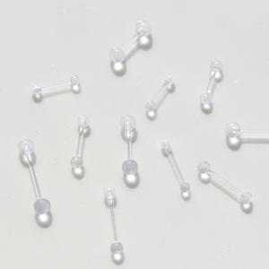 미스21 아크릴 uv 바벨 투명 피어싱 (pe179)