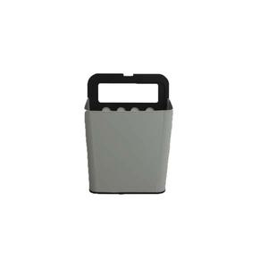 플라팜 걸이형 빨래바구니 분리수거함, 그레이, 1개