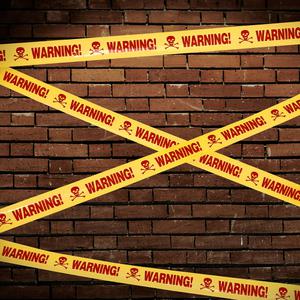 할로윈 워닝테이프 옐로우 접근금지 안전띠