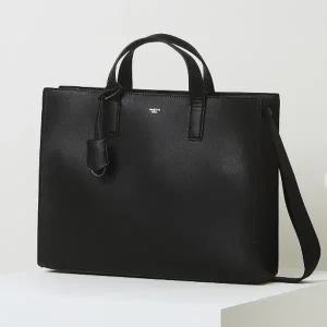 [헤지스](대구신세계)블랙 참장식 서류형 크로스 겸용 토트백 HJBA5F850BK