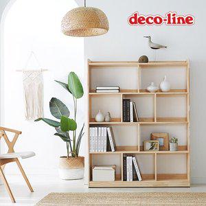 데코라인 코넬 웰 자유자재 1200 4단 원목 책장 DDR092C (착불)