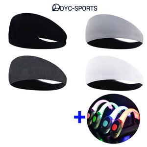 딕스포츠 이마땀흡수 메쉬 헤어밴드+LED암밴드랜덤1개 set