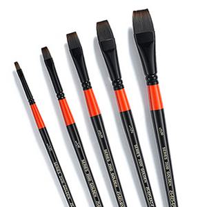 [디노테크] 바바라 2500 구성붓 5본조세트 /포스터붓/POP/아크릴/유화/평붓