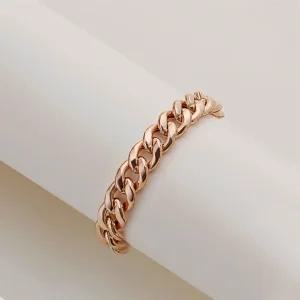 14K 체인 반지 우정 링 볼륨 할로우 (소)