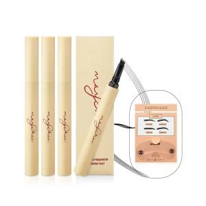 롱픽스 핑거팁 아이브로우 틴트 눈썹 타투펜 4개+가이드