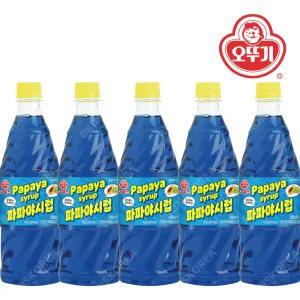 오뚜기 파파야향 슬러시시럽 1kg X 5개 슬러쉬 원액 음료