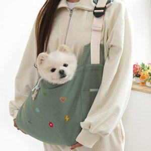 패리스독 강아지 이동가방 산책가방 에스프아 뉴솔리드슬링, 2색