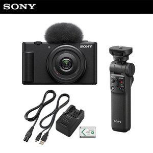 [SONY] 소니 카메라 ZV-1F 블랙 + GP-VPT2BT + ACC-TRBX (유투브 패키지 / 브이로그 디지털)