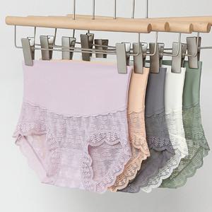 하이웨스트 고탄력 무압박 노라인 레이스 팬티