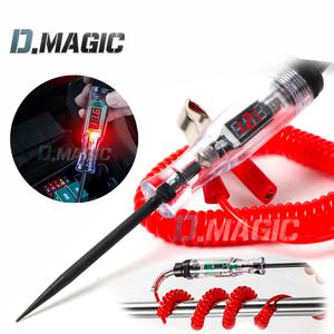 배선 테스터기 6-24V 단선테스터 LCD 전압표시 LED 검전기 고급형