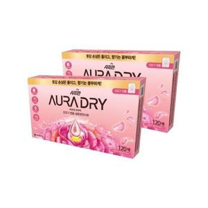 샤프란 아우라 드라이시트 스윗만다린피오니 120매입 2개