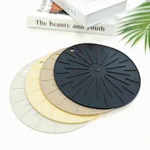 [가쯔]실리콘 인덕션 보호매트 스크래치방지 냄비받침 4개