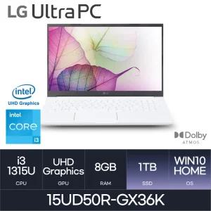 LG전자 2023 울트라PC 15UD50R-GX36K (윈도우 10 Home / NVMe 1TB) HMC