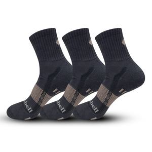 몽벨 넘버원 등산 양말 남성용 쿠션 중목 MB-S07, 차콜, 3족