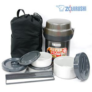 대용량 조지루시 보온도시락-JAF14 코끼리도시락 보온밥통 가방포함