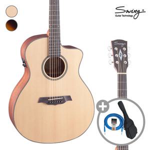 스윙 어쿠스틱 기타T SWING SC-100E GA /EQ장착/포크