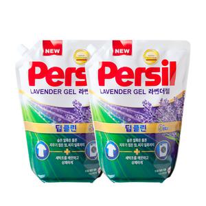 퍼실 딥클린 라벤더젤 일반드럼겸용 세탁세제 리필 2.1L 2개