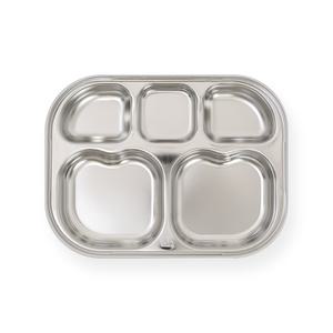 라온누리 프리미엄 올스텐 5구 어린이 식판 A타입, 1개