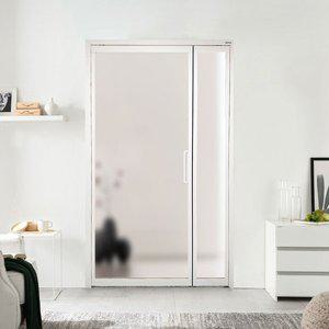 [신세계몰]비대칭 여닫이 중문 오픈형 투명사틴유리 현관 아파트 스윙 도어