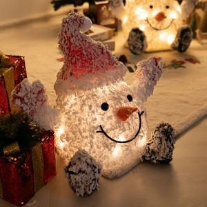 크리스마스 LED 눈사람 대형 장식 베이비 쉐이크 50x30x40cm 소품 용품 데코 이벤트 파티 꾸미기 로비 매장
