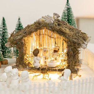 [텐바이텐]아기예수 미니 피규어 장식 화이트 (11개입) 성탄절 교회 소품