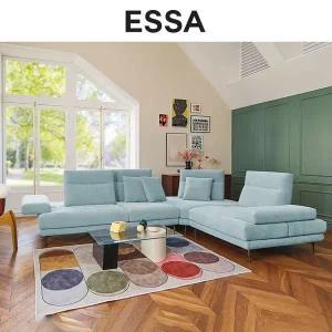 [에싸](하남점)[신세계 10만원권 증정] 마티니 4인 코너형 스윙기능 리브 패브릭 소파