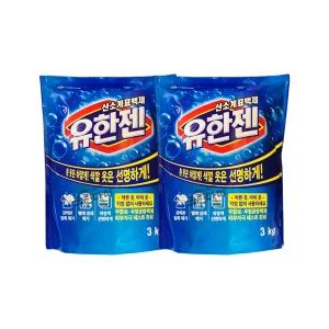 유한락스 산소계표백제 유한젠 분말형 리필 3kg x2개