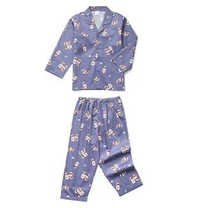 [하프클럽/알콩단잠]곰돌이 아기실내복 키즈 남아동파자마 순면 긴소매 겨울잠옷 홈웨어 상하세트