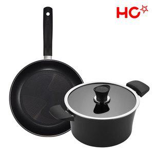 [해피콜]HC해피콜 모노 티타늄 IH 팬냄비 2종 (팬28+곰솥24)
