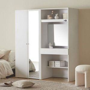 [NS홈쇼핑]아씨방가구 그란데 전신거울+수납 화장대 옷장 세트 160cm[33616849]