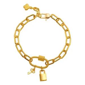 갤러리아 여자 순금 팔찌 클립 열쇠 자물쇠 24K 18.75g 18K장식