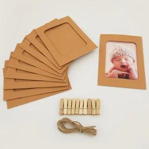 종이액자틀 프레임 5×7 사진전시 마끈 벽장식