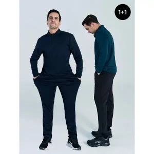 [마운틴밸리][1+1] 남성 스티치 라인 지퍼포켓 트레이닝 팬츠