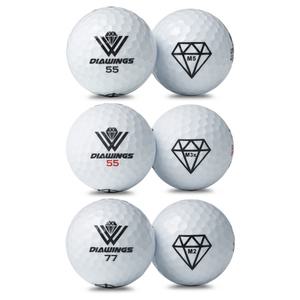 다이아윙스 화이트 혼합 10알 로스트볼 A-급