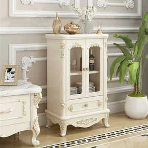 엔틱 거실장 위스키 장식장 진열장 빈티지 원목 양주장 와인 술 스토리지 선반 술장 수납장 장식장 유럽식