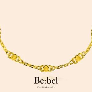 순금팔찌 3.75g 24k 클로버 디자인 비벨 한돈 1돈