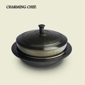 차밍셰프 황금 가마솥 24cm 가정용 미니 가마솥 세라믹코팅 가마솥밥