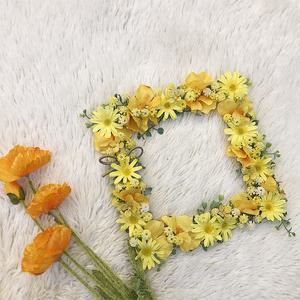 납골당 리스 옐로우마가렛안개 납골당꽃 봉안당리스[개인단]