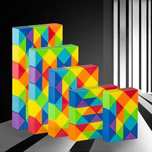 큐브왕 뱀큐브 60단 UMC 스네이크 루빅스 스네이크 퍼즐