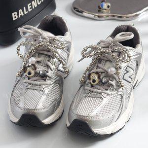 [플로라플로라]신꾸 빅리본 멍멍이 슈참 8p세트 운동화 신발꾸미기 악세사리 파츠