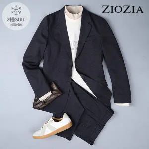 [지오지아] 트윌조직 루즈핏 캐주얼 겨울 셋업수트 (AAC4KG1601_AAC4PP1601_CGR)