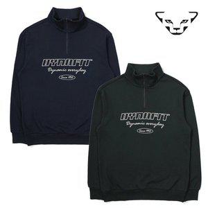 [다이나핏](대구신세계)면혼방 세미오버핏 맨투맨 라이더 반집업 YUU23240 QSDM